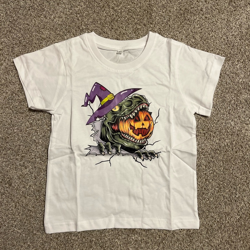 Kids Halloween Dinosaur T-Shirt 4T NWOT